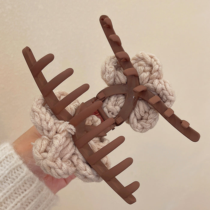 Flower Crochet Hair Claw