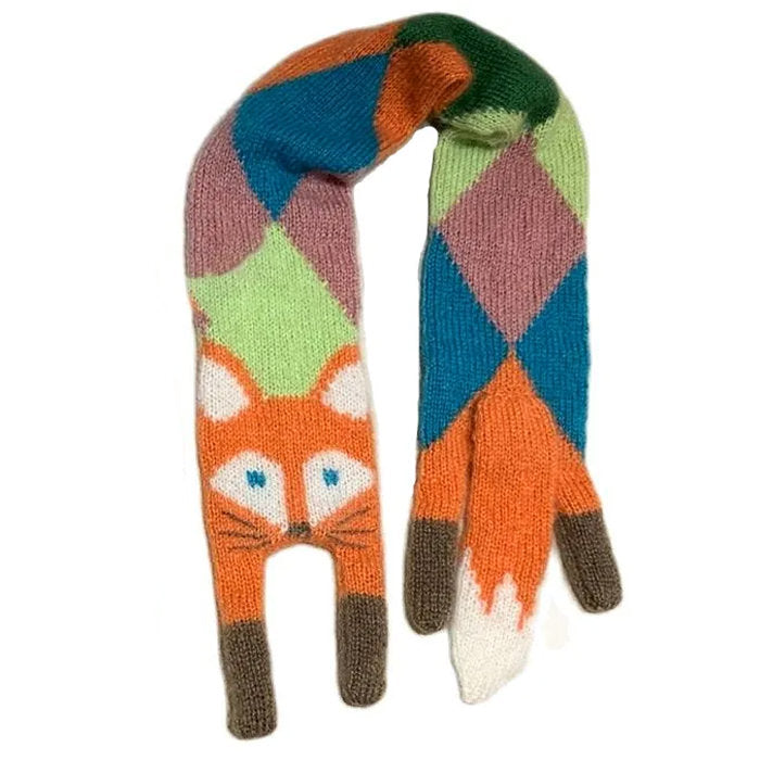 Fox Knitted Scarf