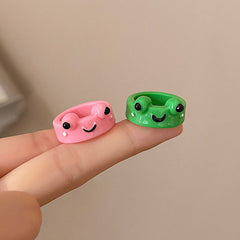 Frog Couple Rings Set