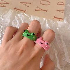 Frog Couple Rings Set