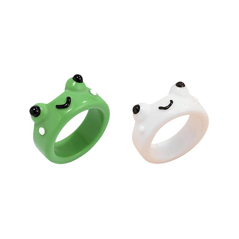 Froschpaar Ringe Set