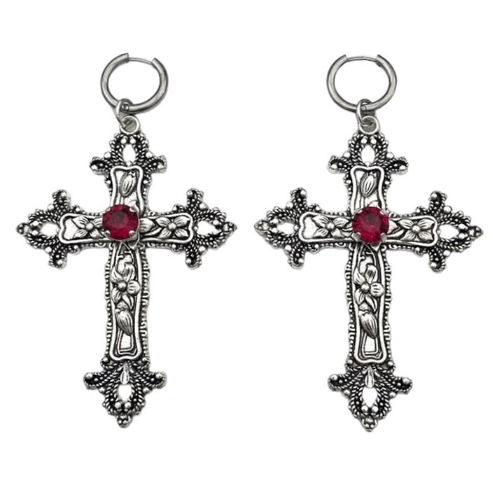 Gothic Ästhetische Kreuz Ohrringe