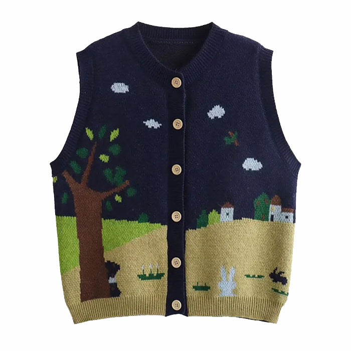 Grandma's House Button Up Vest