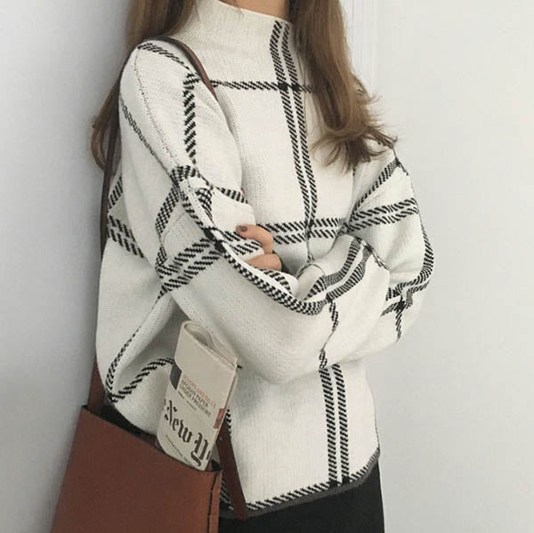 Grid Lounge Sweater