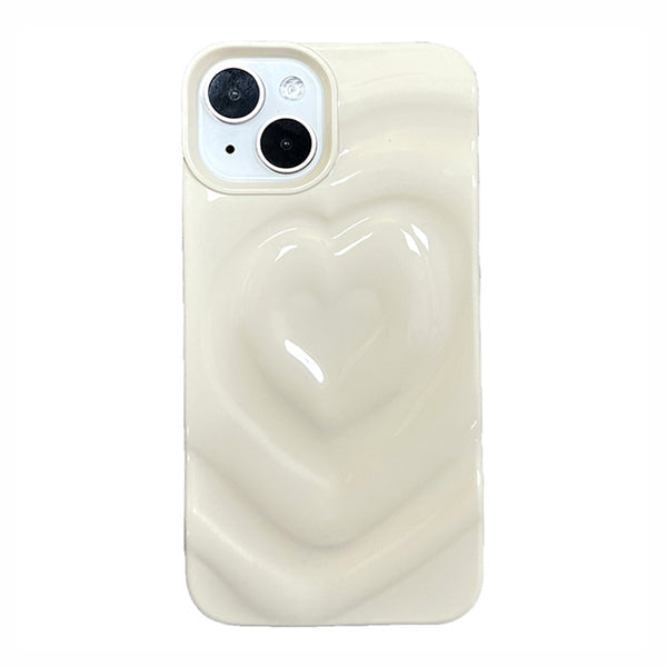 Funda para iPhone con corazón 3D