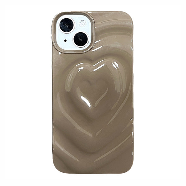 Funda para iPhone con corazón 3D