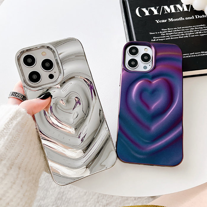 Funda para iPhone con corazón 3D