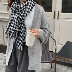 Good Manners Houndstooth Scarf