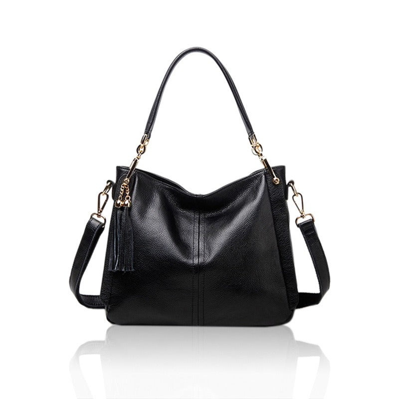 Fashion Tassel Women Leather Shoulder Handbags