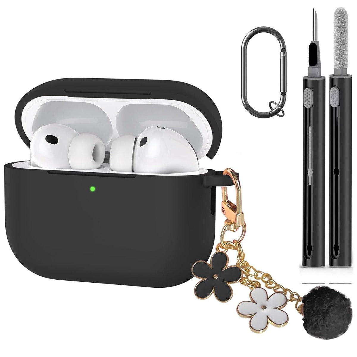 Estuche para AirPods con dije de ángel