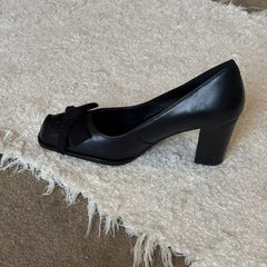 Square-Toed Butterfly High Heels