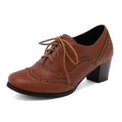 Two-Tone Leather Shoes
