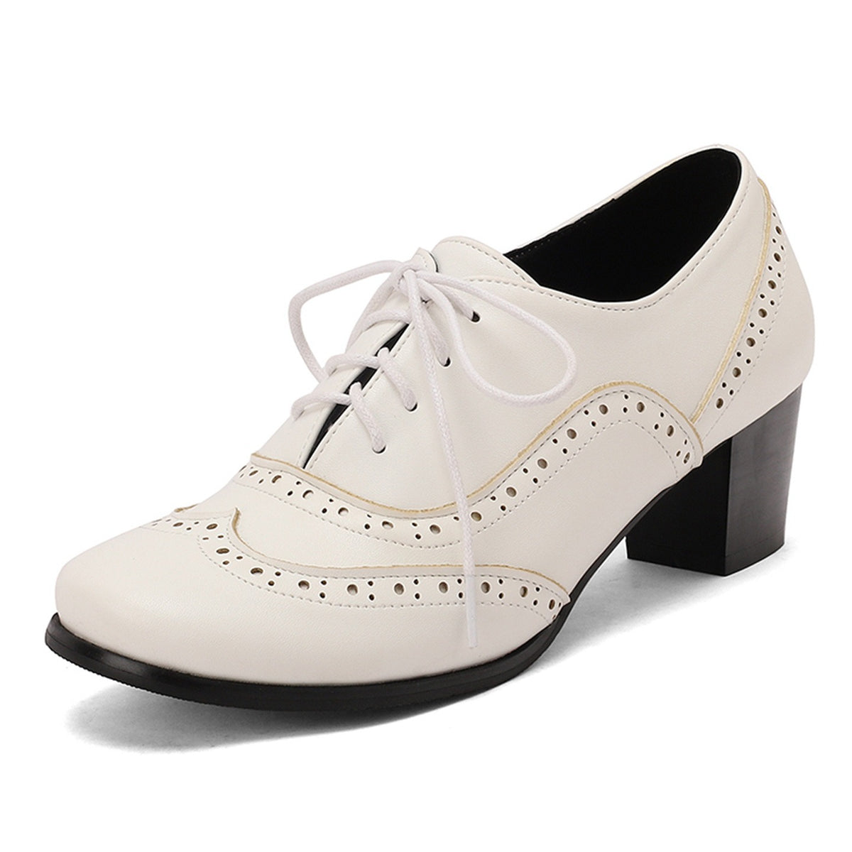 Two-Tone Leather Shoes