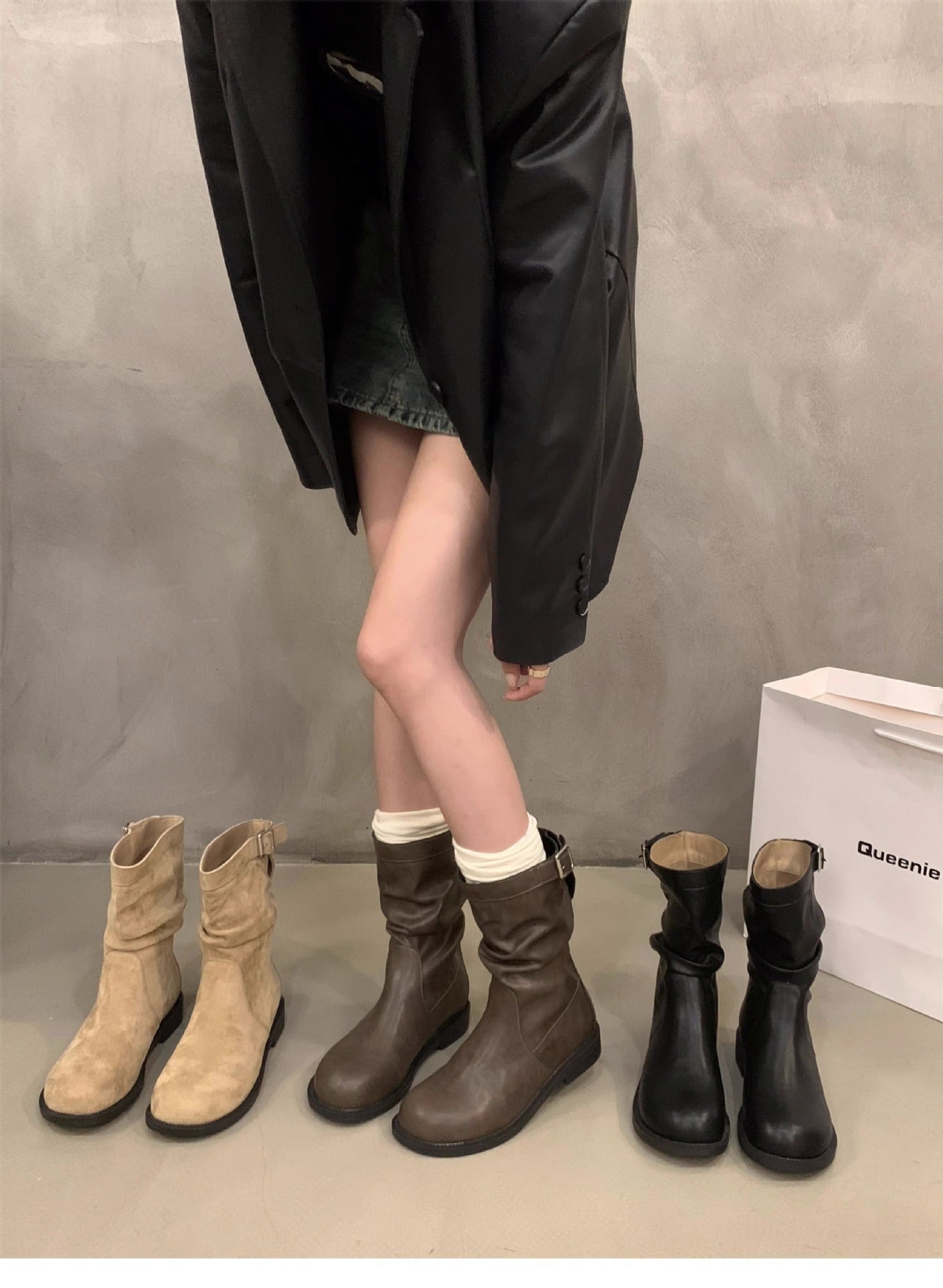 Plush Pile Martin Boots