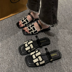 Sandalias casuales de plataforma con tiras cruzadas 