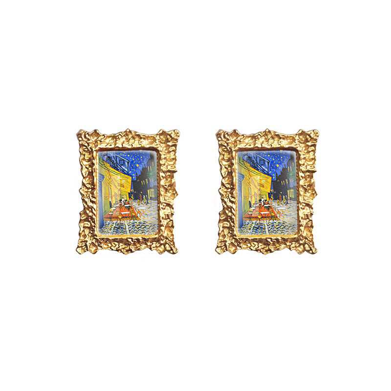 Oil Painting Impressionism Earrings