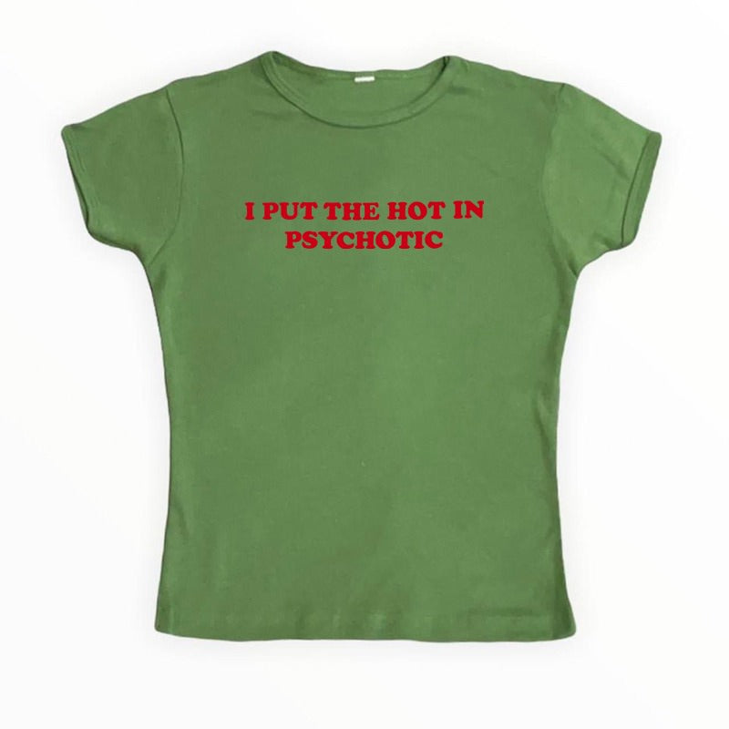 Psychotisches kurzes T-Shirt