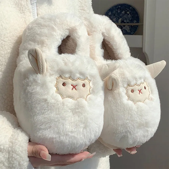 Cute Lamb Fluffy Slippers