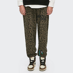 Pantalones anchos con estampado de leopardo