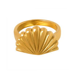 Minimalist Aesthetic Shell Ring