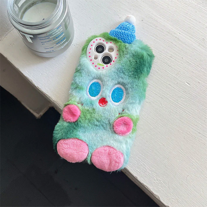 Funda para iPhone con diseño de monstruo peludo