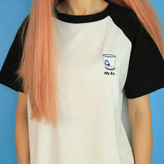 T-Shirt „My Ex“ in Schwarz 
