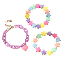 Pulsera de estrella pastel