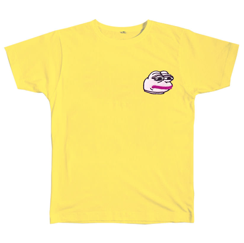 Feelz Bad Face T-Shirt in Yellow