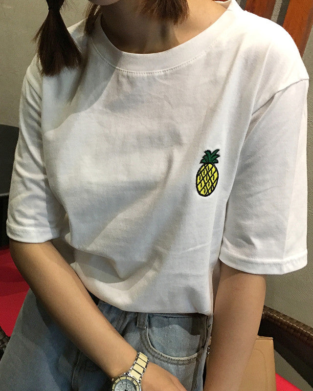 Camiseta con bolígrafo de piña