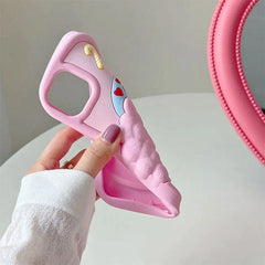 Funda para iPhone con diseño de payaso 3D rosa