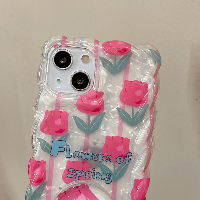 Funda para iPhone con flores de primavera