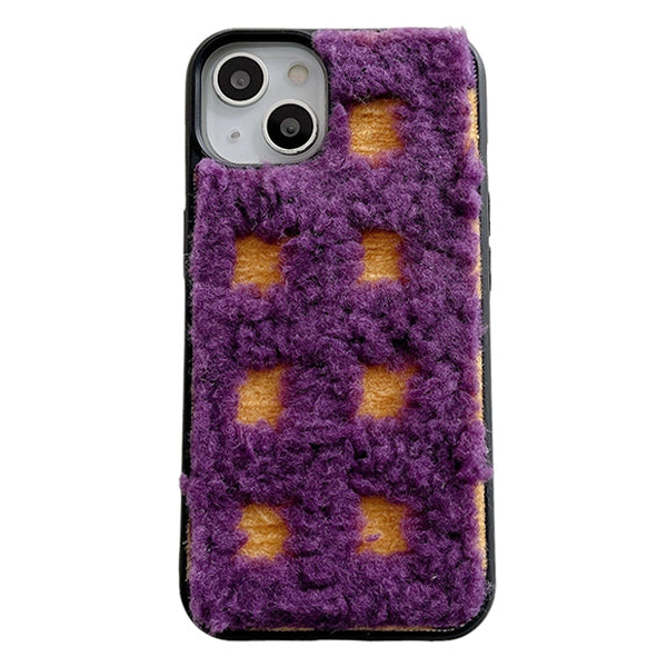 Plaid Fuzzy iPhone Case