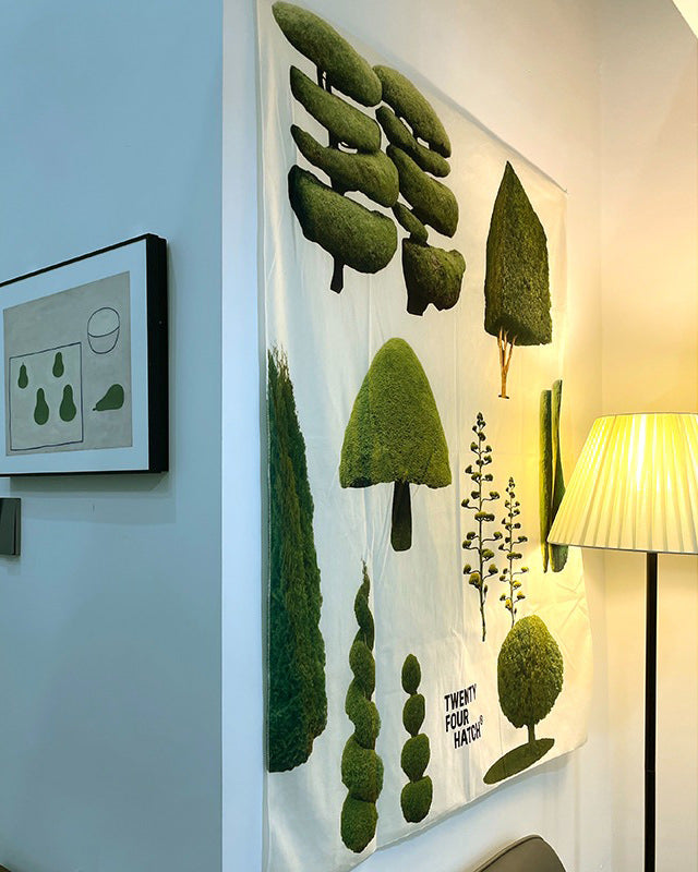 Tapiz de pared con árboles estéticos de Plant Mom