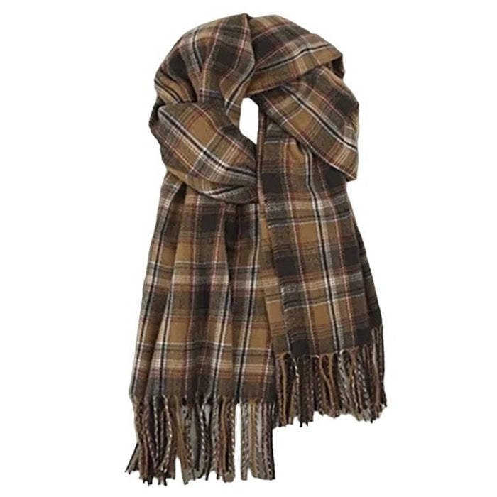 Preppy Aesthetic Plaid Scarf