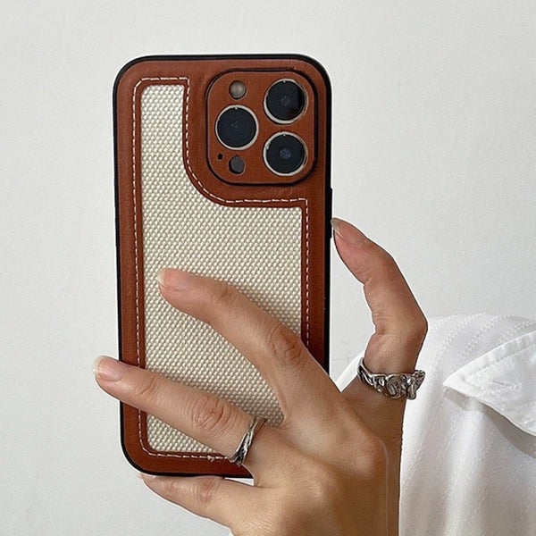 Preppy Brown IPhone Case