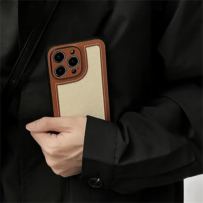 Preppy Brown IPhone Case