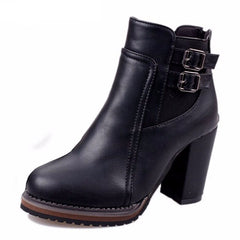 Botas casuales de tacón alto para mujer