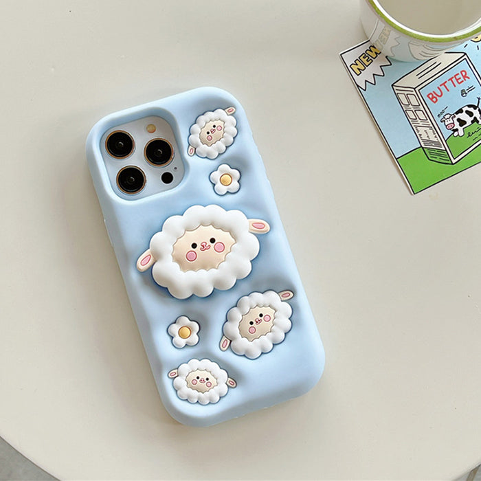 Funda para iPhone con diseño de oveja hinchada