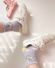 Lila Einhornsocken