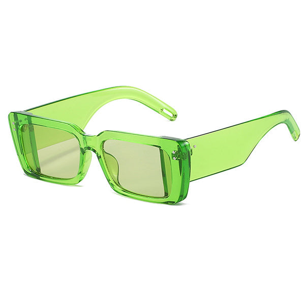 Gafas de sol rectangulares con montura gruesa