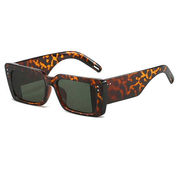 Gafas de sol rectangulares con montura gruesa