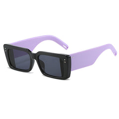 Gafas de sol rectangulares con montura gruesa