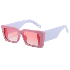 Gafas de sol rectangulares con montura gruesa