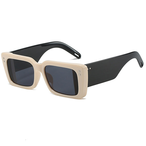 Gafas de sol rectangulares con montura gruesa