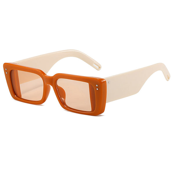 Gafas de sol rectangulares con montura gruesa