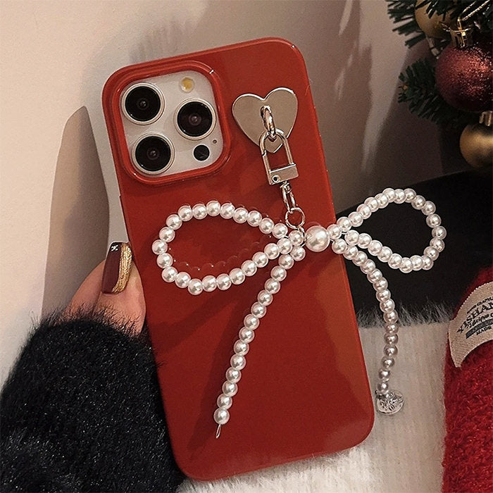 Pop of Red Bowknot iPhone Case