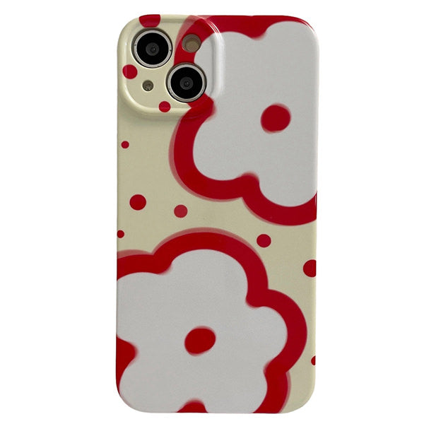 Funda para iPhone con flores rojas