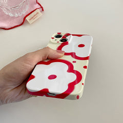 Funda para iPhone con flores rojas