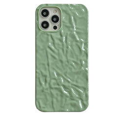 Funda minimalista para iPhone en color verde salvia