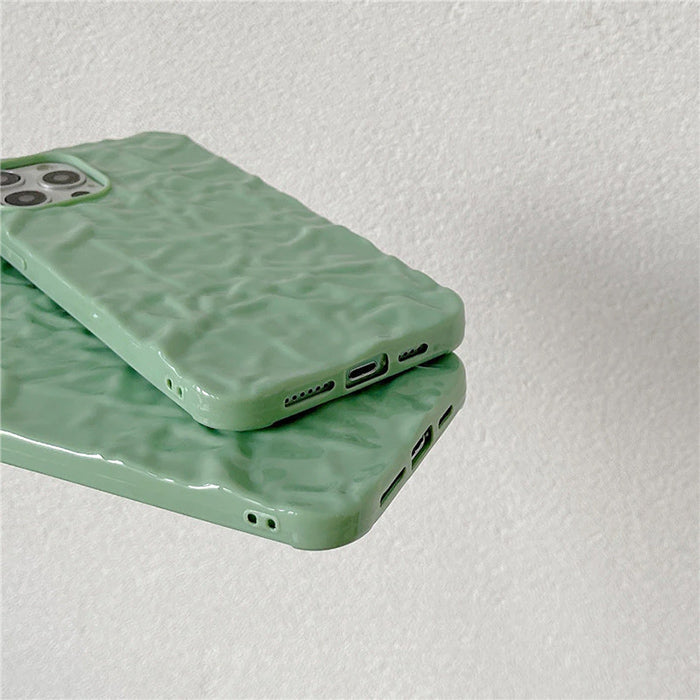 Funda minimalista para iPhone en color verde salvia